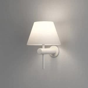 1 Light Bathroom Wall Light Matt White IP44, G9