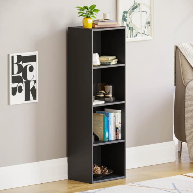 Lassic Vida Designs Oxford 4 Tier Cube Bookcase Black unisex 4 Tier