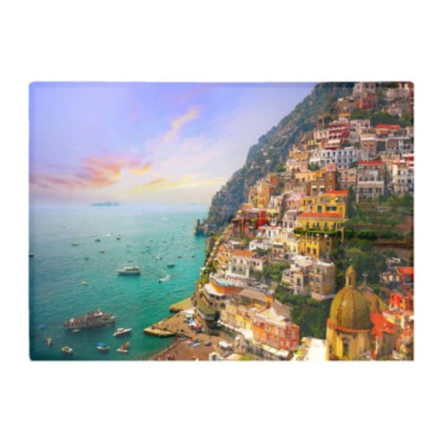 Warren Reed Designer Positano Amalfi Glass Chopping Board