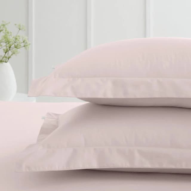 Bianca '400 Thread Count Cotton Sateen' Oxford Pillowcase Pair Pink