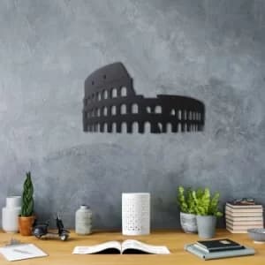 Colosseum Black Decorative Metal Wall Accessory