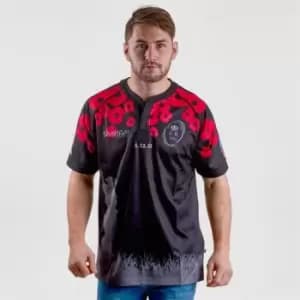 Samurai British Army Replica Rugby Shirt Mens - Black