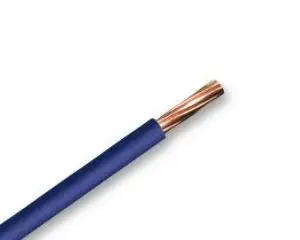 Zexum Blue 1.5mm 7 Strand 17A Single Core 6491X H07V-R Round Power PVC Insulated Conduit Wire - 1 Meter