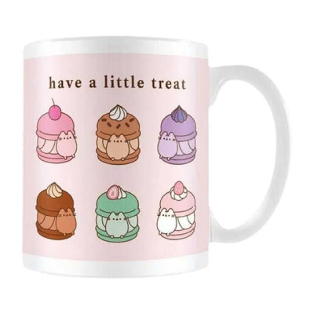 Pusheen Pusheen Have A Little Treat Mug in White White One Size Unisex 5063806895985