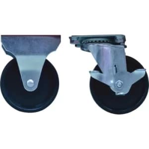 Castors 4X1-1/4 PP, 2 X Fix, 2 X Swiv Braked: Senator 27"