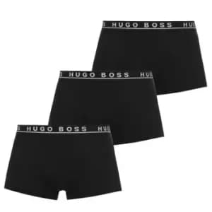 Boss 3 Pack Logo Boxer Shorts - Black
