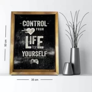 3550AHS-014 Multicolor Decorative Framed MDF Painting