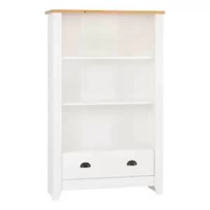 Seconique Ludlow Bookcase - White/Oak Effect