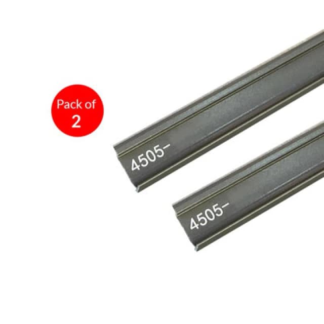 Ener-J Aluminium Embedded Skirting Trims (2.2 Cms Height) For 4mm Spc Wall Panels, White Size: 25 X 10 X 3000 mm (Pack Of 2)