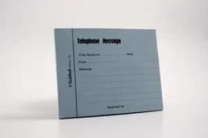 Exacompta Guildhall Telephone Message Pad 100 Sheet 127x102mm Pack of