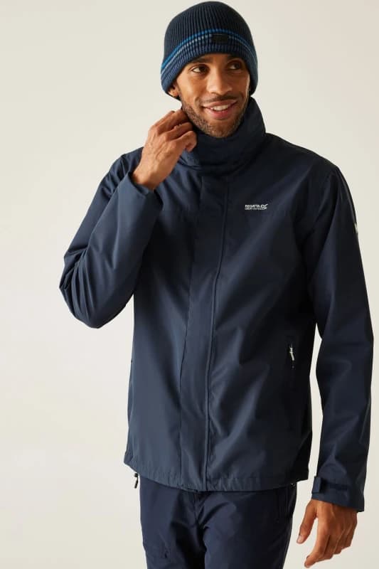 Regatta Regatta Men 'Matt II' Waterproof Shell in Mid Navy Size: Small Mid Navy S Male 5063516002635