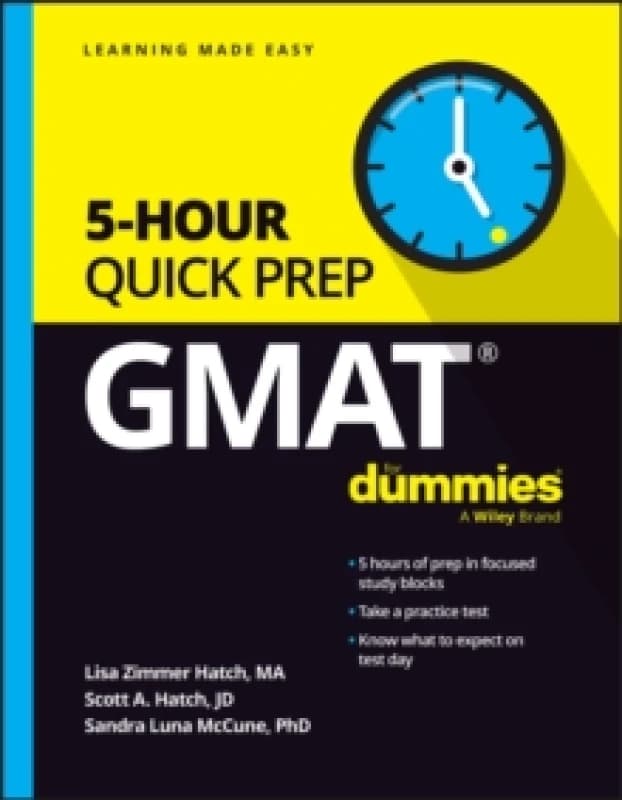 GMAT 5-Hour Quick Prep For Dummies Paperback / softback