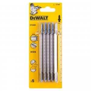 DEWALT T318A HSS Metal Cutting Jigsaw Blades Pack of 5