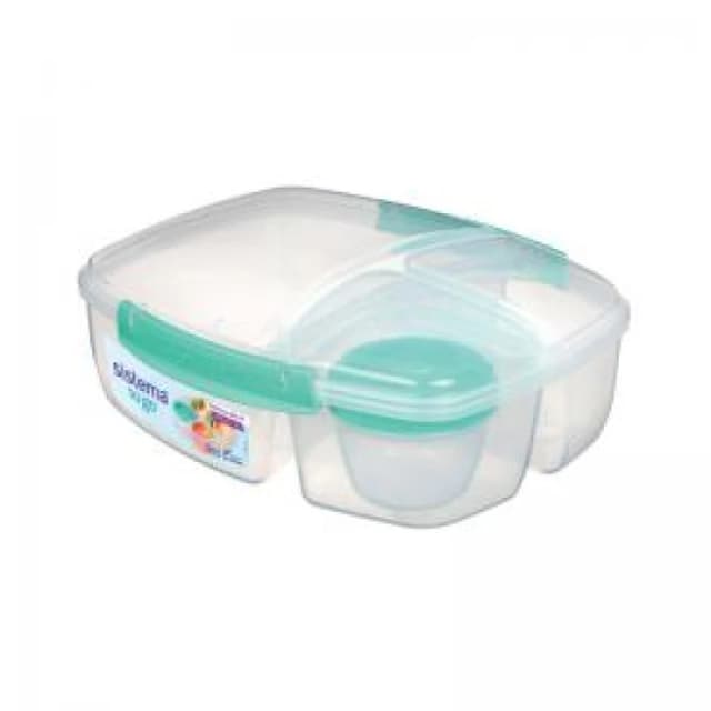 Sistema Sistema 3 Split Lunch Box with Yoghurt Pot 2L 20920 20920