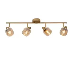 Bjorn Classic Ceiling Spotlight Bar - 4xE14 - Matt Gold, Brass