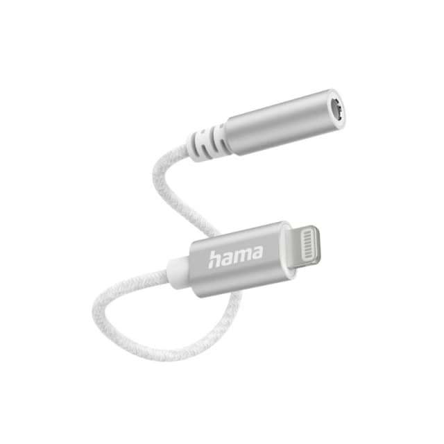 Hama Hama MFI iPhone iPad Earphone Headphone Adapter Lightning to 3.5mm Cable Audio Aux HAM-486509