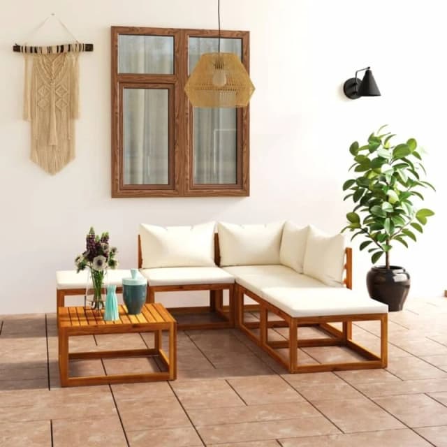 VIDAXL 6 Piece Garden Lounge Set with Cushions Solid Wood Acacia (uk/ie/fi/no only) Vidaxl 8720286906132