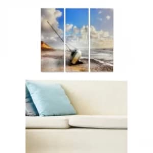 MDF3704735 Multicolor Decorative MDF Painting (3 Pieces)