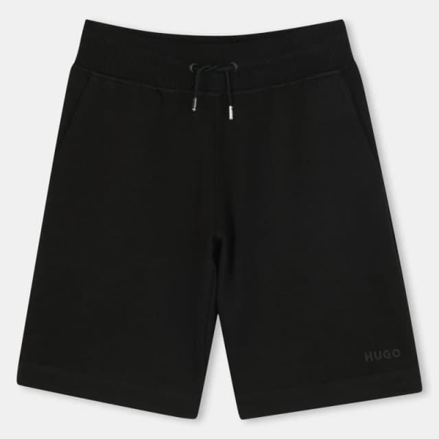Hugo Kids 's Fleece Jogger Shorts Black 09B male 6Y