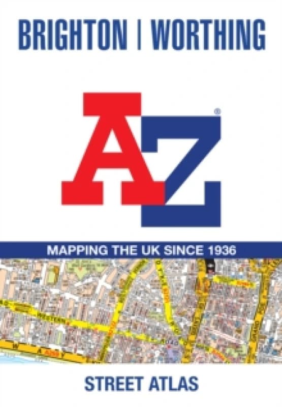 Brighton and Worthing A-Z Street Atlas. Paperback. By AZ Maps Books