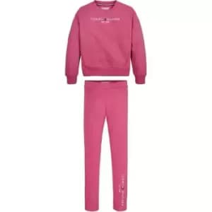 Tommy Hilfiger Essential Hwk Cn Legging Set - Pink