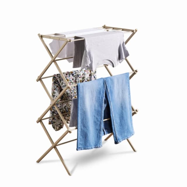 Tower 3-Tier Compact Airer - Latte Laundry Medium Beige 72107904390