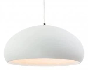 1 Light Dome Ceiling Pendant Rough Sand White, E27