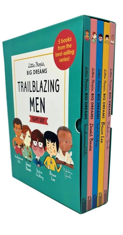 Little People, Big Dreams Trailblazing Men 5 Book Collection Hardcover Gift Edition Maria Isabel Sanchez Vegara Books