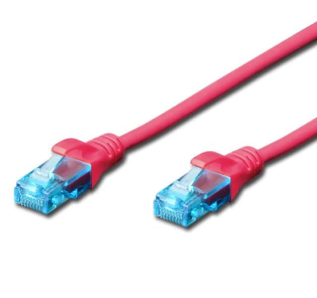 FDL 15M CAT.5e UTP PATCH CABLE- Pink