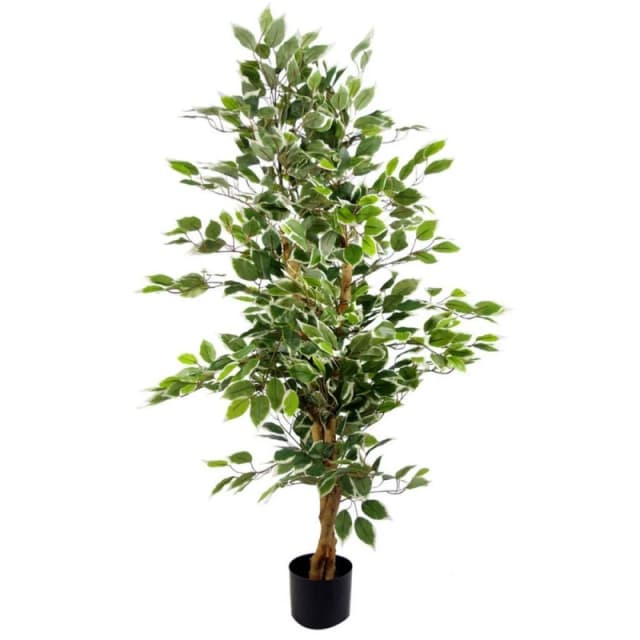 Leaf 130cm Leaf Realistic Artificial Ficus Tree / Plant Green
