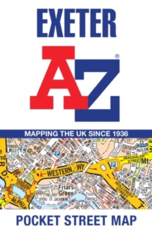 Exeter A-Z Pocket Street Map. By AZ Maps Books