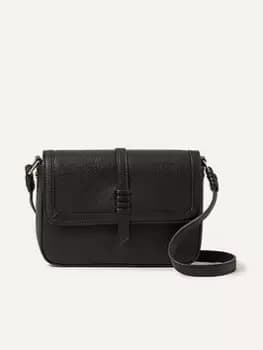 Accessorize Artisan Detail Cross-body Bag, Black, Women