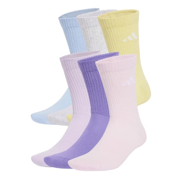 adidas 6-Pack Logo Crew Socks Adults - Multi Multi C3 - C7