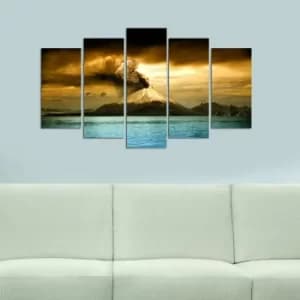 5M-42 Multicolor Decorative MDF Painting (5 Pieces)