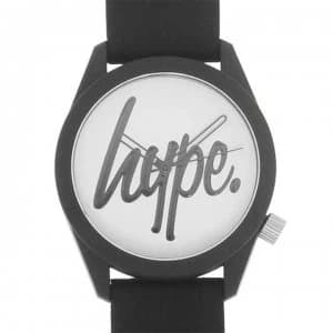 Hype Silicone Strap Watch - Black