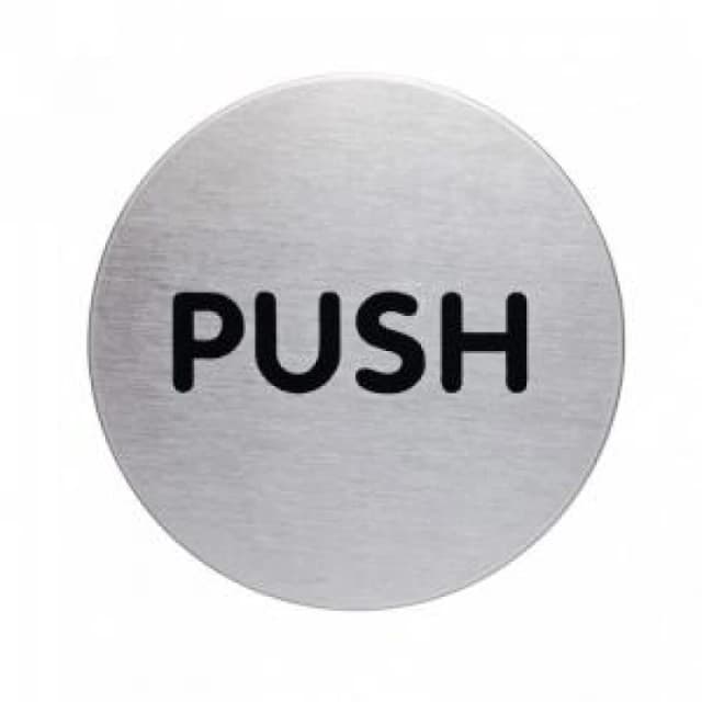 Durable PICTO 'Push' Sign 65mm