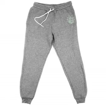 Rick and Morty Rick Embroidered Unisex Joggers - Grey - L
