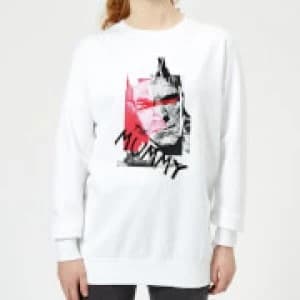 Universal Monsters The Mummy Collage Womens Sweatshirt - White - 3XL
