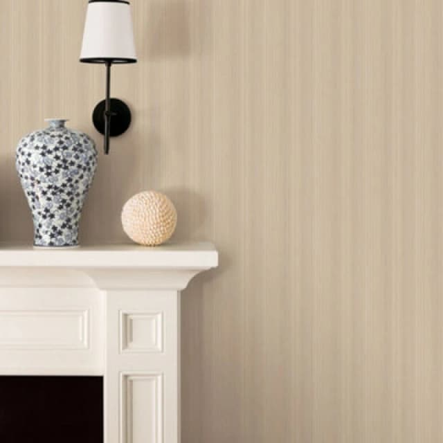 Galerie Nordic Elements Cream Metallic Thin Stripe Texture Wallpaper Roll