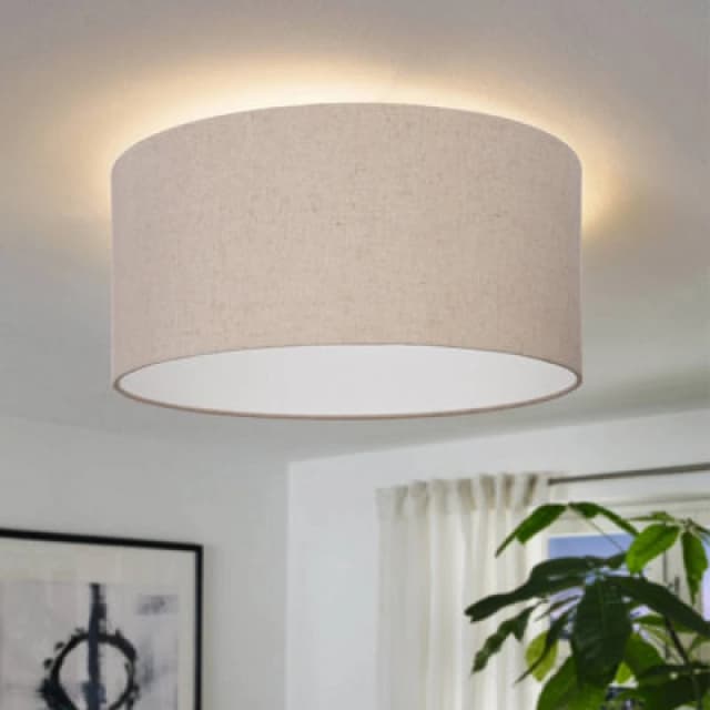 EGLO Cominio Two Toned Satin Glass Single Pendant Light Stone