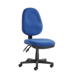 Twin Lever Blue Operator Chair No Arms