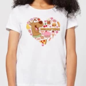 Scooby Doo Snacks Are My Valentine Womens T-Shirt - White - 3XL