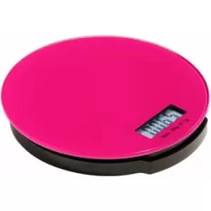 Premier Housewares - Zing Hot Pink Glass Kitchen Scale - 2kg