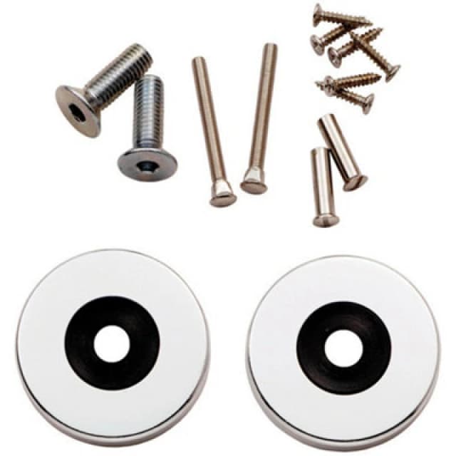 Loops Rose Pack to suit Aluminium Pull Handles 52 x 8mm Satin Anodised Aluminium Multi