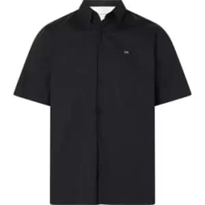 Calvin Klein Stretch Poplin S/S Regular Shirt - Black