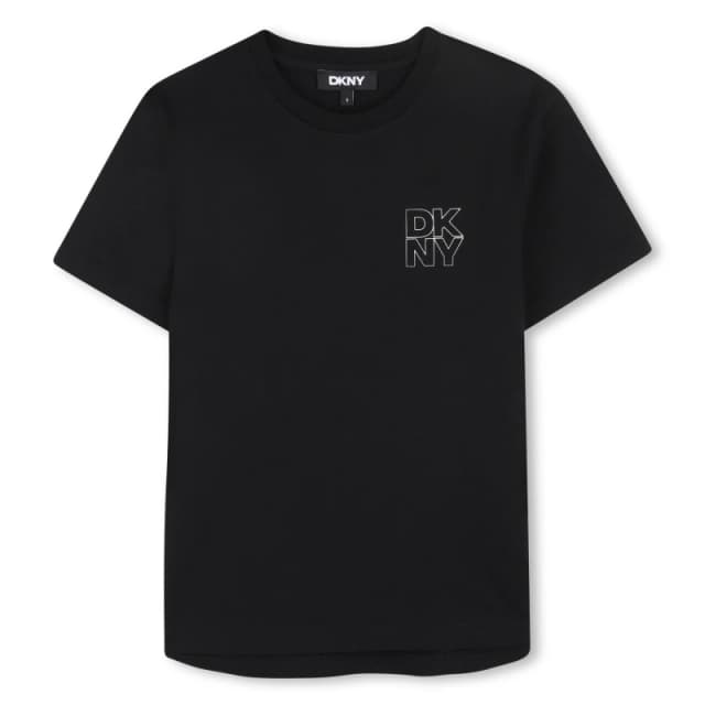 DKNY SS T Shirt Jn63 Regular Fit T-Shirts 6Y Black 59606203155