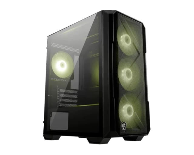 MSI MAG FORGE M120R ARGB Tempered Glass Windowed mATX Mid Tower PC Gaming Case - Black