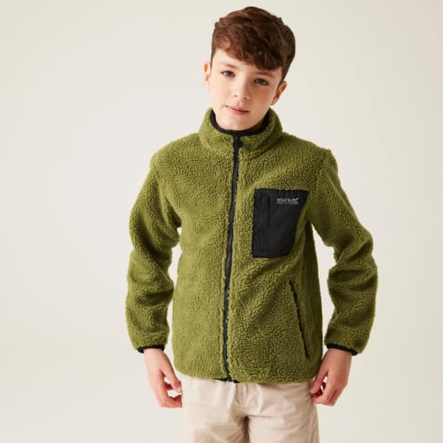 Regatta Junior Frankie Full Zip Fleece - NephiteGreen NephiteGreen 13 Years
