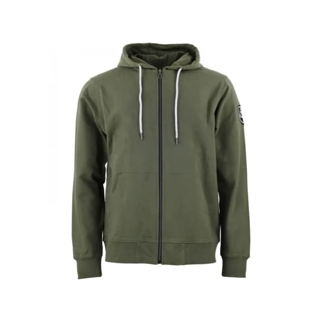Full-zip cotton sweatshirt Peak Mountain French Terry Vert Male L