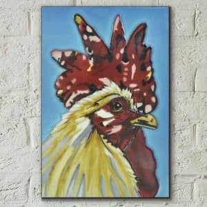 Funky Chicken Wall Tile By Sam Fenner